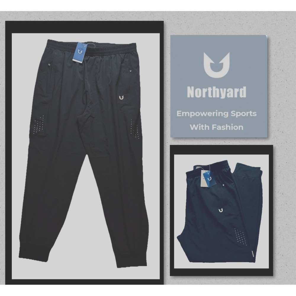NORTHYARD Men's XL Athletic Workout Joggers Lightweight Running Pants Quick Dry